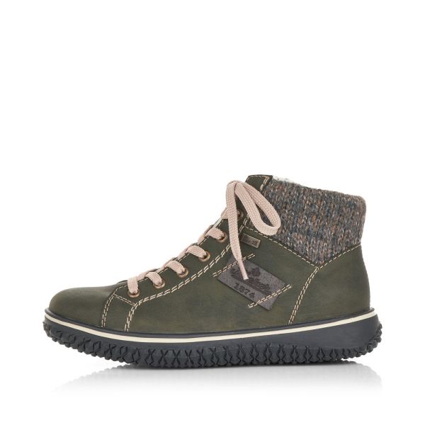 Rieker Synthetic leather Women's short boots| Z4230-40 Ankle Boots - Green | Free Delivery