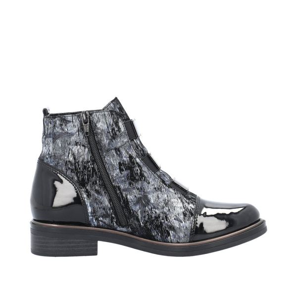Remonte Suede Leather Women's mid height boots| D8383 Mid-height Boots - Blue Combination | Free Delivery