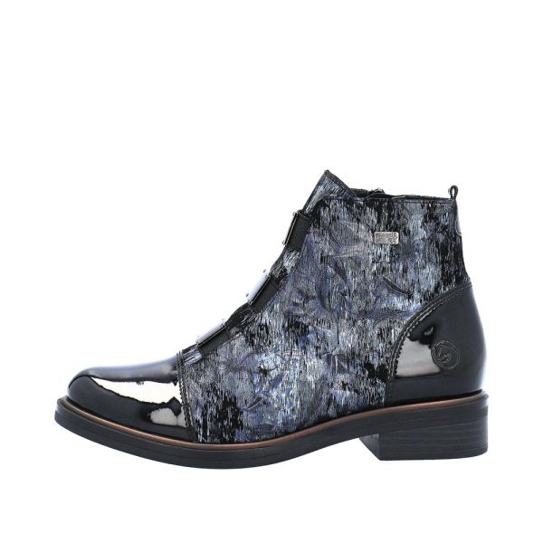 Remonte Suede Leather Women's mid height boots| D8383 Mid-height Boots - Blue Combination | Free Delivery