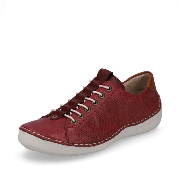 Rieker Women's shoes | Style 52585 Casual Slip-on - Red | Free Delivery