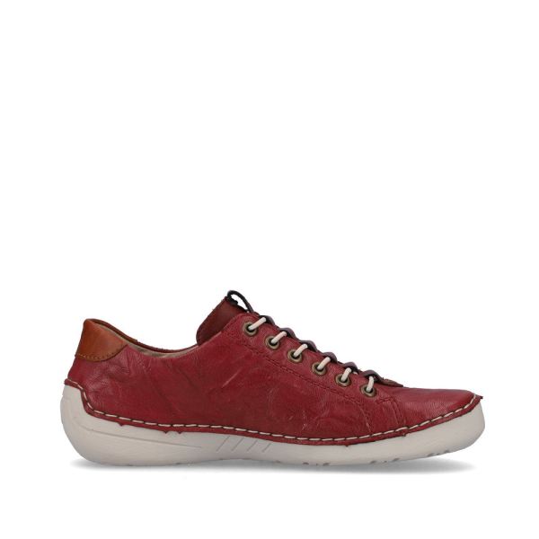 Rieker Women's shoes | Style 52585 Casual Slip-on - Red | Free Delivery
