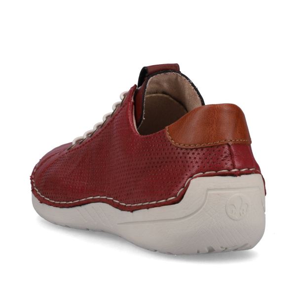 Rieker Women's shoes | Style 52585 Casual Slip-on - Red | Free Delivery