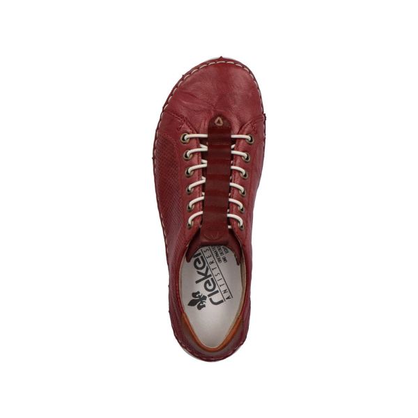 Rieker Women's shoes | Style 52585 Casual Slip-on - Red | Free Delivery