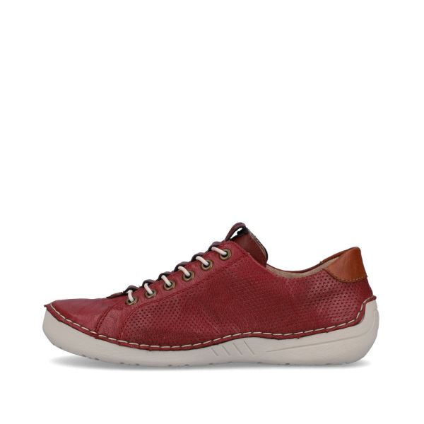 Rieker Women's shoes | Style 52585 Casual Slip-on - Red | Free Delivery