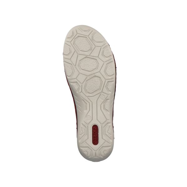 Rieker Women's shoes | Style 52585 Casual Slip-on - Red | Free Delivery