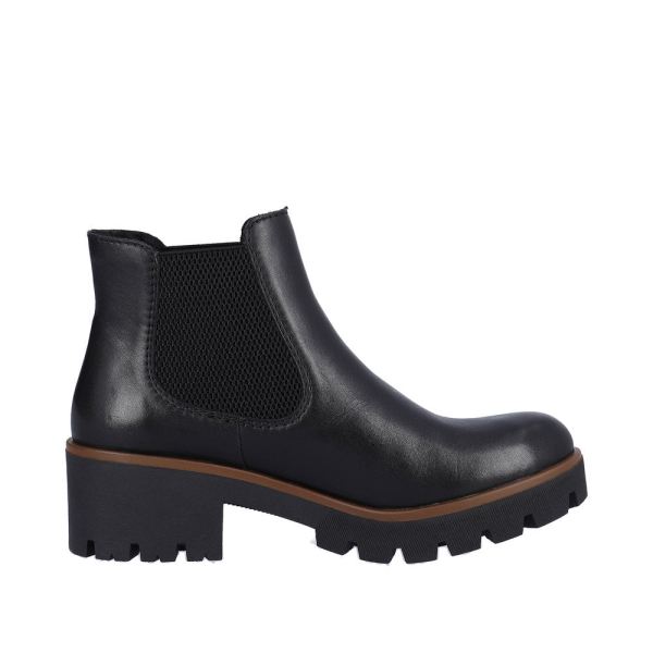 Rieker Synthetic Material Women's short boots | 79265 Ankle Boots - Jet Black | Free Delivery