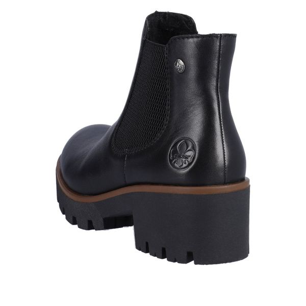 Rieker Synthetic Material Women's short boots | 79265 Ankle Boots - Jet Black | Free Delivery