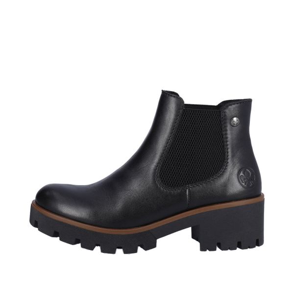 Rieker Synthetic Material Women's short boots | 79265 Ankle Boots - Jet Black | Free Delivery
