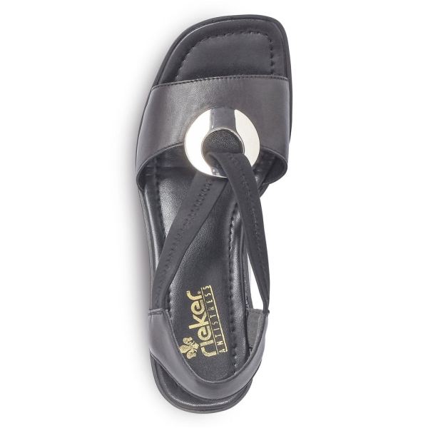 Rieker Women's sandals | Style 62662 Dress Sandal - Black | Free Delivery
