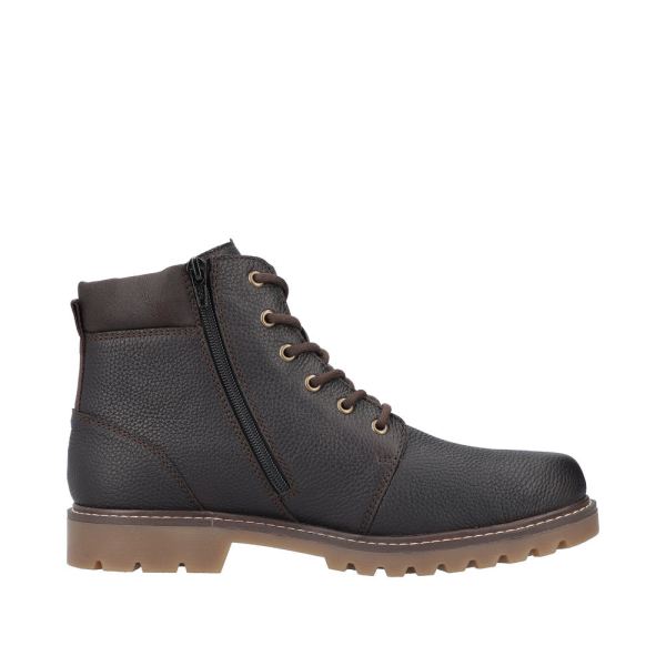 Rieker Leather Men's Boots| 38842 Ankle Boots - Brown | Free Delivery