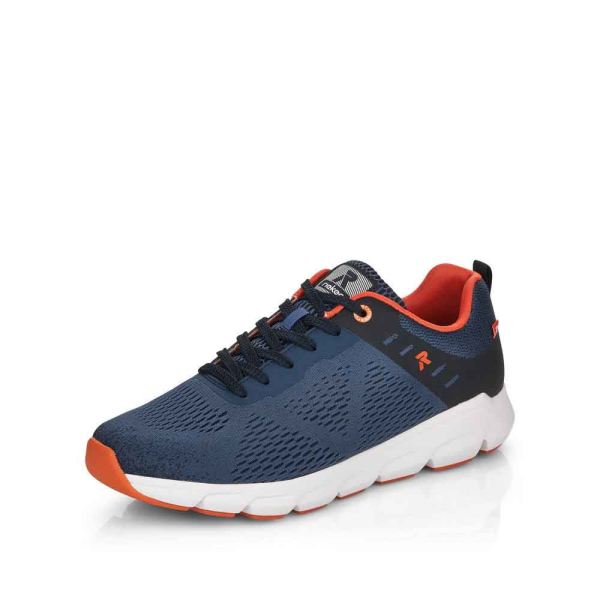 Rieker EVOLUTION Men's shoes | Style 07806 Athletic Lace-up - Blue | Free Delivery