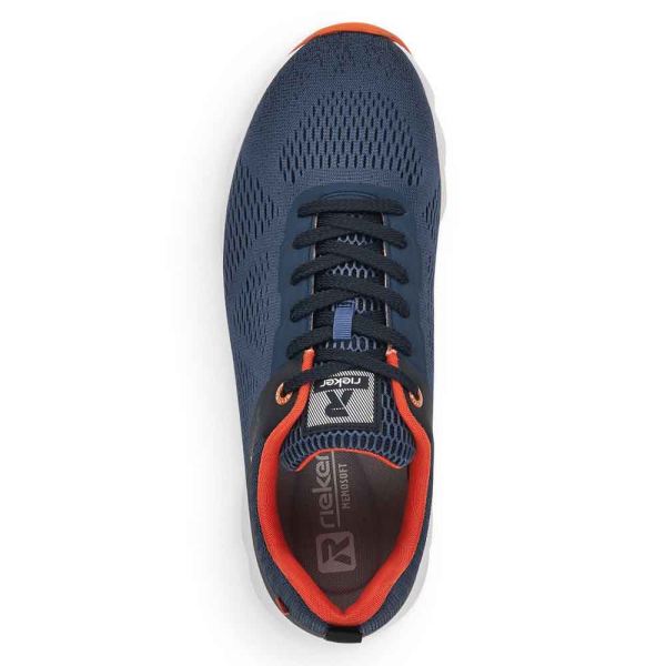 Rieker EVOLUTION Men's shoes | Style 07806 Athletic Lace-up - Blue | Free Delivery