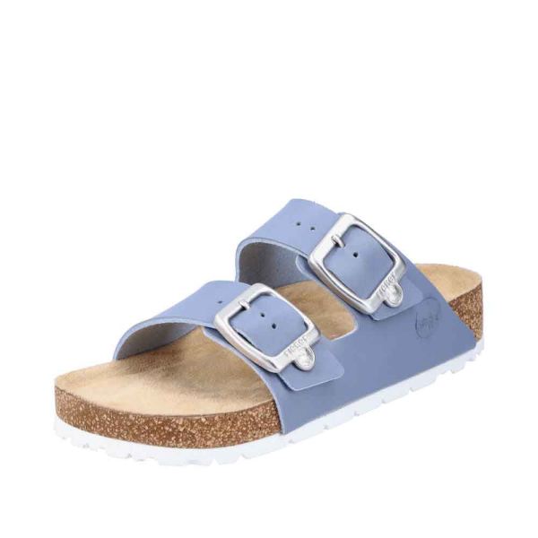 Rieker Women's sandals | Style 69384 Casual Mule - Blue | Free Delivery