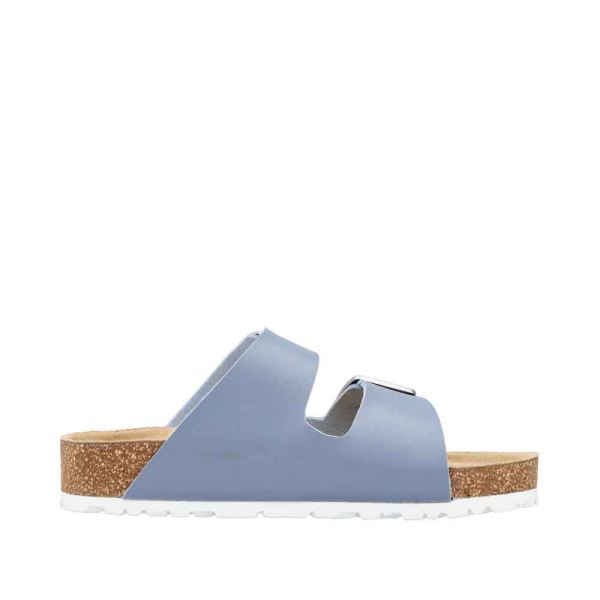 Rieker Women's sandals | Style 69384 Casual Mule - Blue | Free Delivery