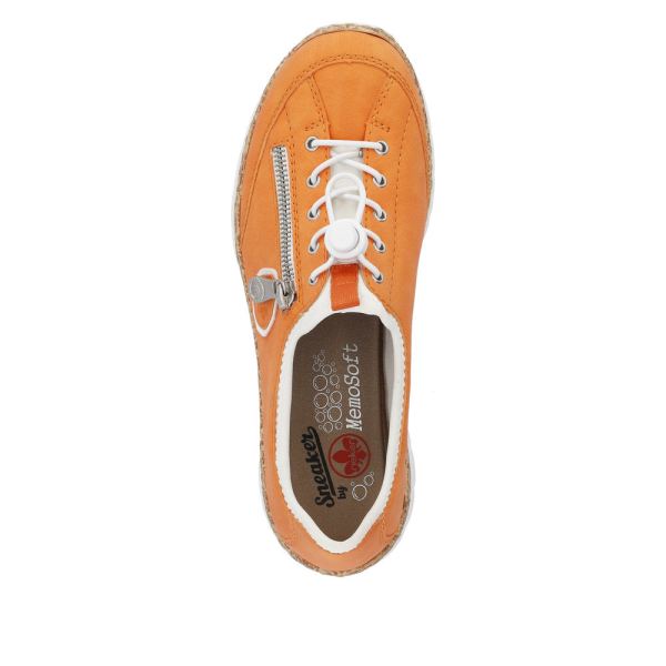 Rieker Women's shoes | Style N4263 Athletic Slip-on - Orange | Free Delivery