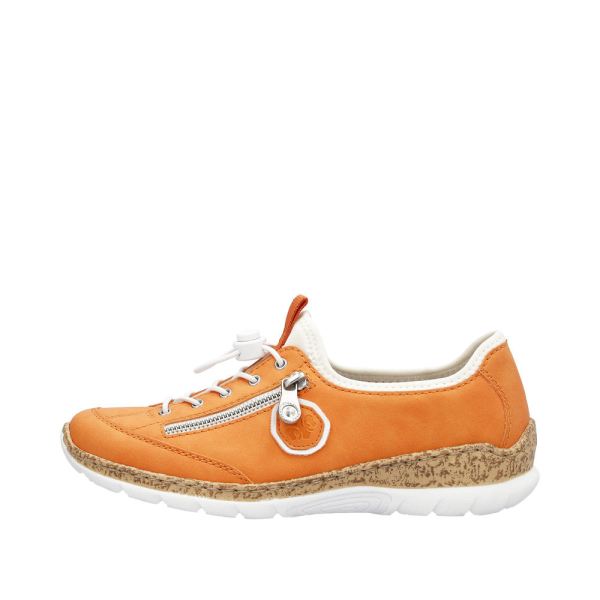 Rieker Women's shoes | Style N4263 Athletic Slip-on - Orange | Free Delivery