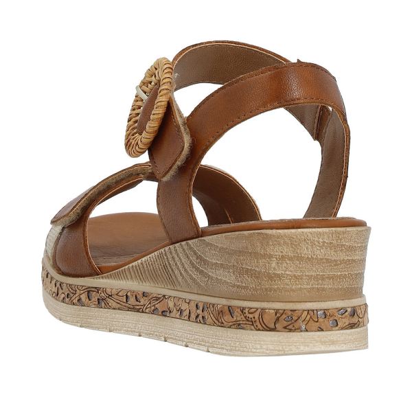 Remonte Women's sandals | Style D3067 Dress Sandal - Brown Combination | Free Delivery