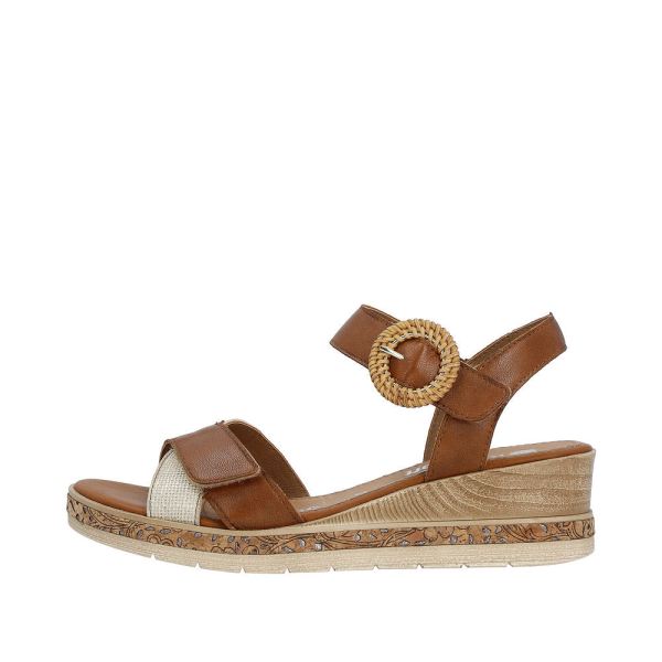 Remonte Women's sandals | Style D3067 Dress Sandal - Brown Combination | Free Delivery