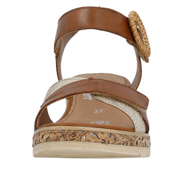 Remonte Women's sandals | Style D3067 Dress Sandal - Brown Combination | Free Delivery