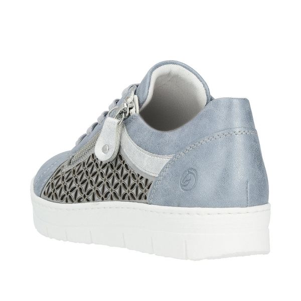Remonte Women's shoes | Style D5830 Casual Lace-up with zip - Blue Combination | Free Delivery