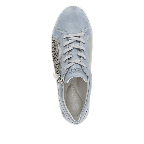 Remonte Women's shoes | Style D5830 Casual Lace-up with zip - Blue Combination | Free Delivery
