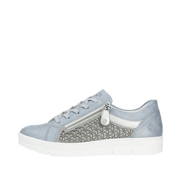 Remonte Women's shoes | Style D5830 Casual Lace-up with zip - Blue Combination | Free Delivery