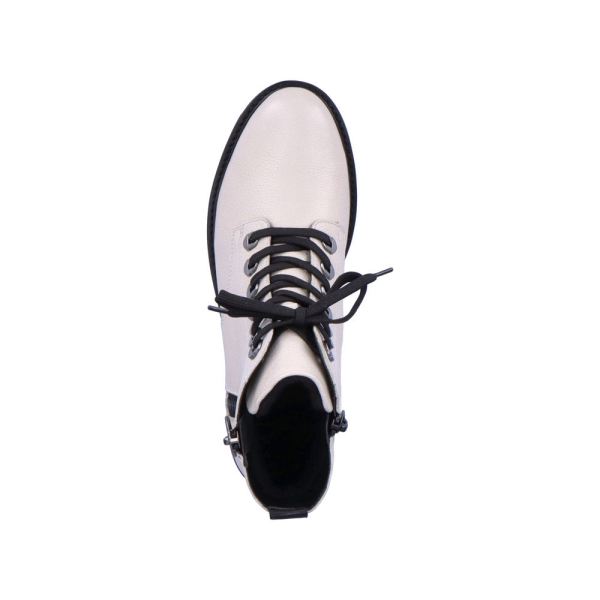Remonte Leather Women's mid height boots| D8671 Mid-height Boots - White | Free Delivery