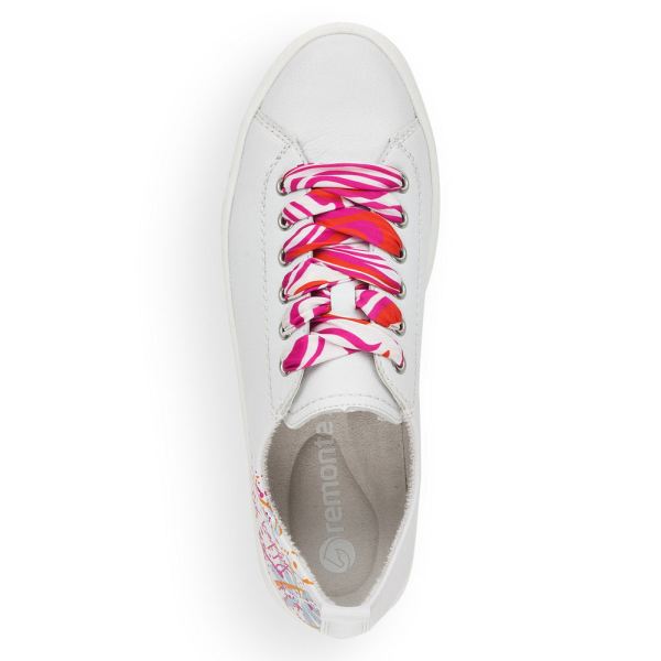 Remonte Women's shoes | Style D0900 Athletic Lace-up - White Combination | Free Delivery