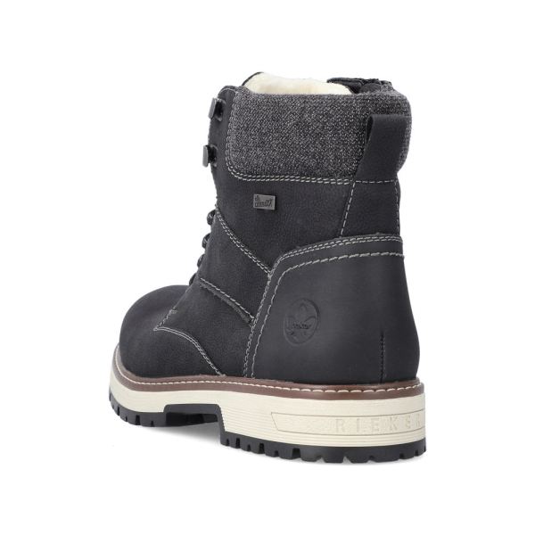 Rieker Synthetic leather Men's boots | F8332 Ankle Boots Flip Grip - Black | Free Delivery