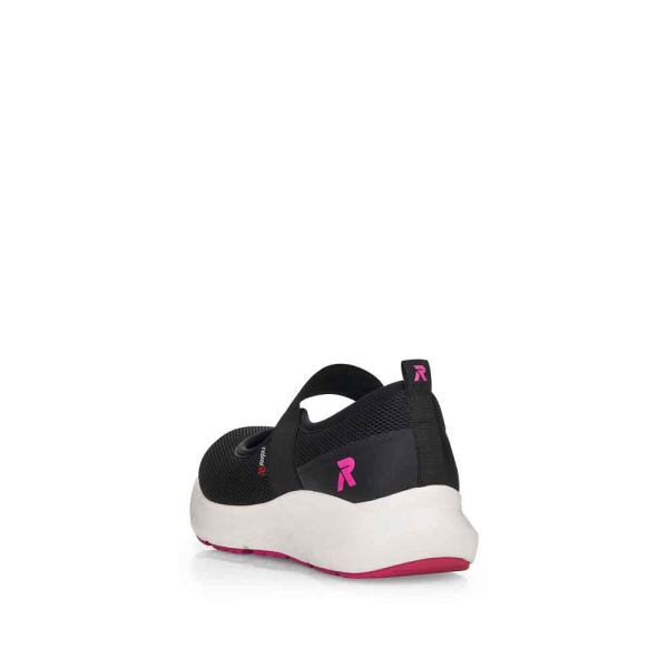 Rieker EVOLUTION Women's shoes | Style 42102 Athletic Slip-on - Black | Free Delivery