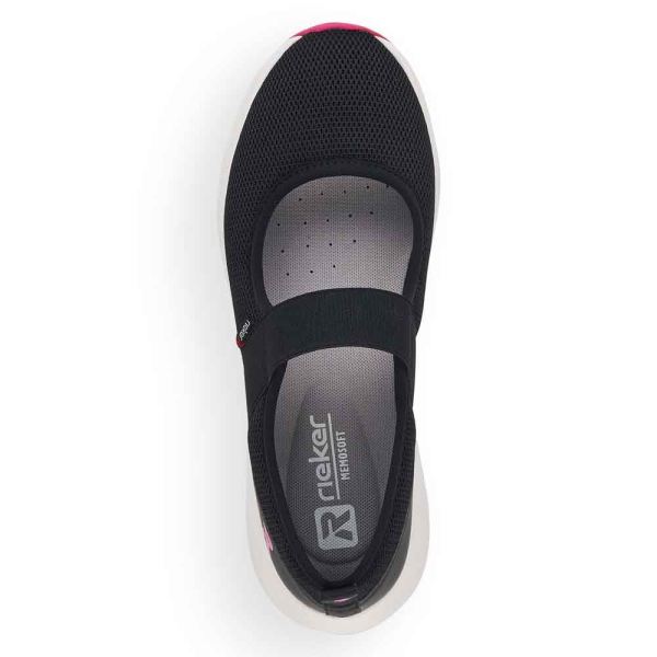 Rieker EVOLUTION Women's shoes | Style 42102 Athletic Slip-on - Black | Free Delivery