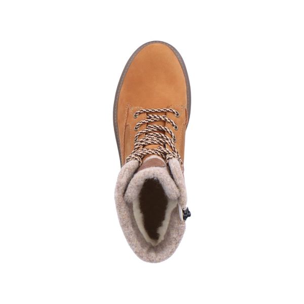 Remonte Suede leather Women's mid height boots| D0C77 Mid-height BootsFiber Grip - Brown | Free Delivery