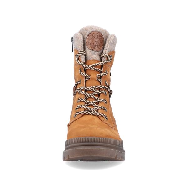 Remonte Suede leather Women's mid height boots| D0C77 Mid-height BootsFiber Grip - Brown | Free Delivery