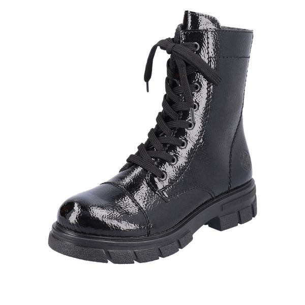 Rieker Synthetic Material Women's short boots| Z9122-00 Ankle Boots - Black | Free Delivery