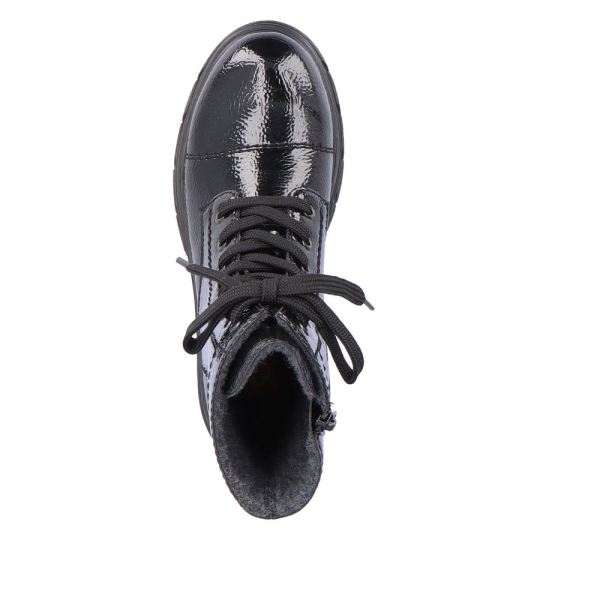 Rieker Synthetic Material Women's short boots| Z9122-00 Ankle Boots - Black | Free Delivery