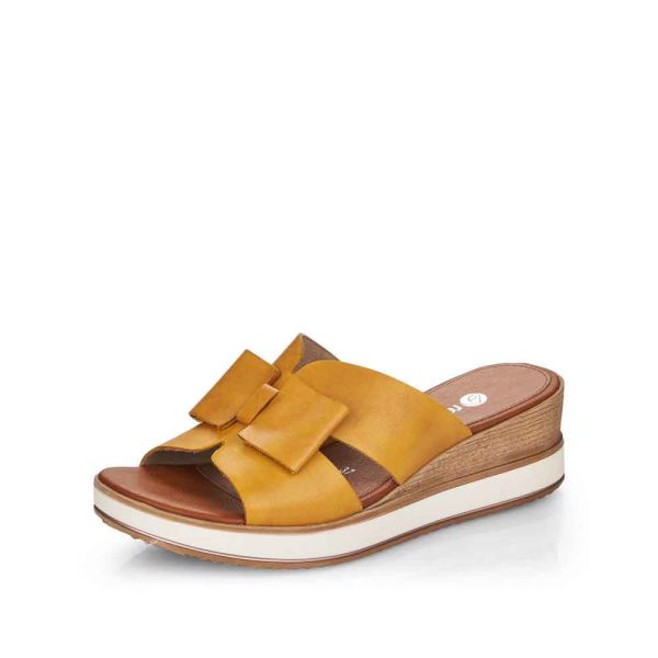 Remonte Women's sandals | Style D6456 Dress Mule - Yellow | Free Delivery