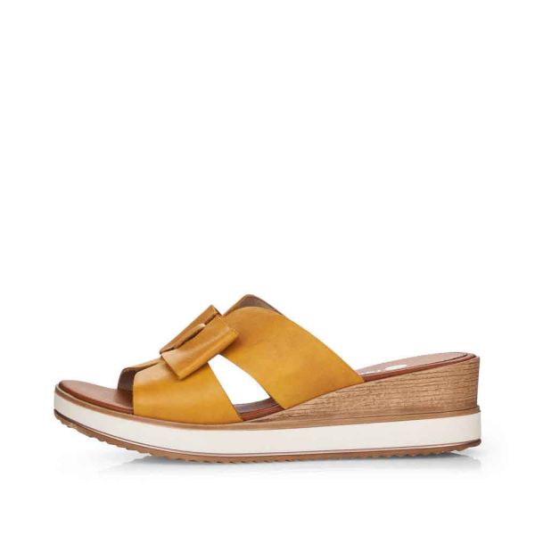 Remonte Women's sandals | Style D6456 Dress Mule - Yellow | Free Delivery