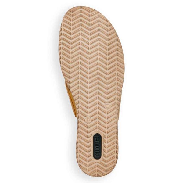 Remonte Women's sandals | Style D6456 Dress Mule - Yellow | Free Delivery