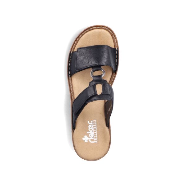 Rieker Women's sandals | Style 60885 Casual Mule - Black | Free Delivery