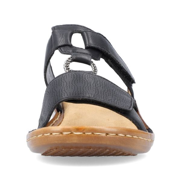 Rieker Women's sandals | Style 60885 Casual Mule - Black | Free Delivery