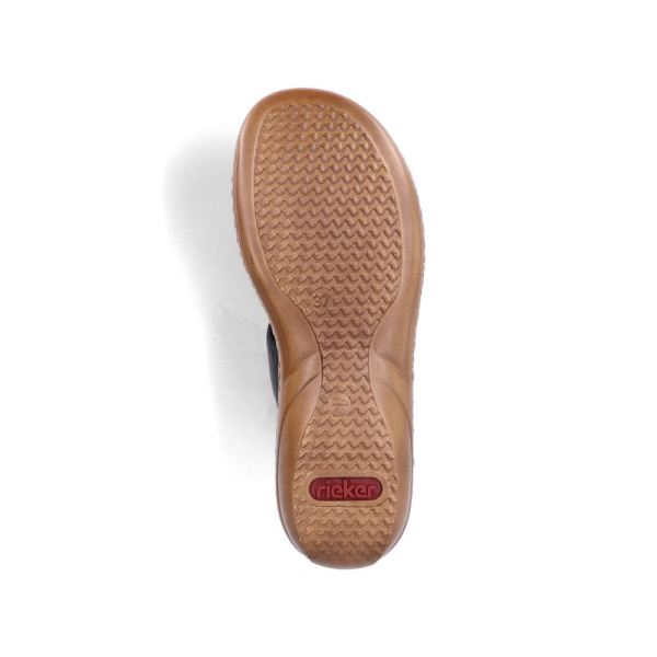 Rieker Women's sandals | Style 60885 Casual Mule - Black | Free Delivery
