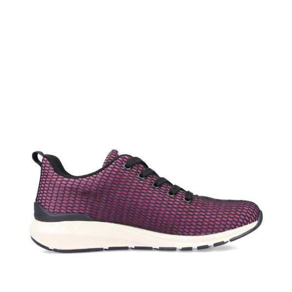 Rieker EVOLUTION Women's shoes | Style 40103 Athletic Lace-up - Red Combination | Free Delivery