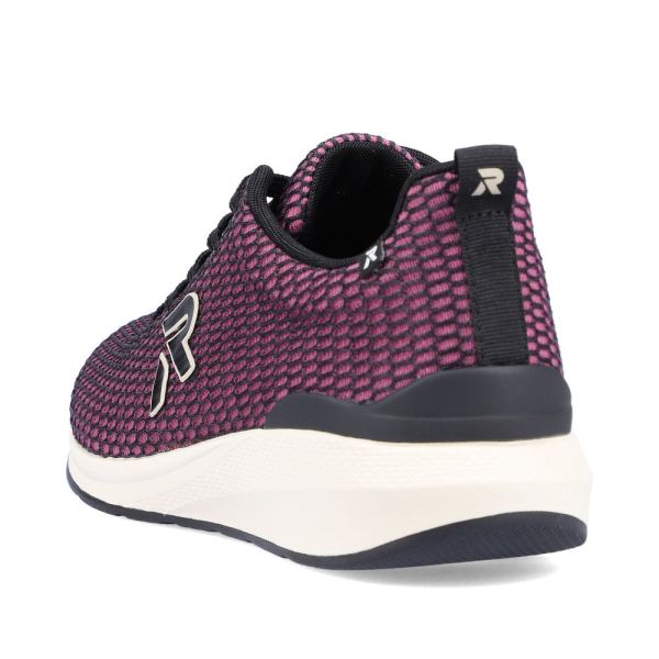 Rieker EVOLUTION Women's shoes | Style 40103 Athletic Lace-up - Red Combination | Free Delivery