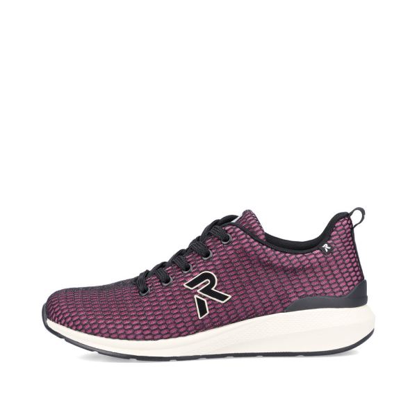 Rieker EVOLUTION Women's shoes | Style 40103 Athletic Lace-up - Red Combination | Free Delivery