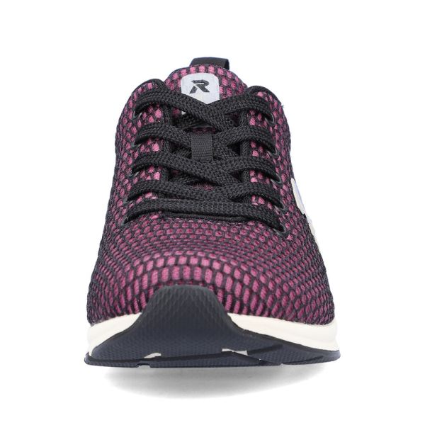 Rieker EVOLUTION Women's shoes | Style 40103 Athletic Lace-up - Red Combination | Free Delivery