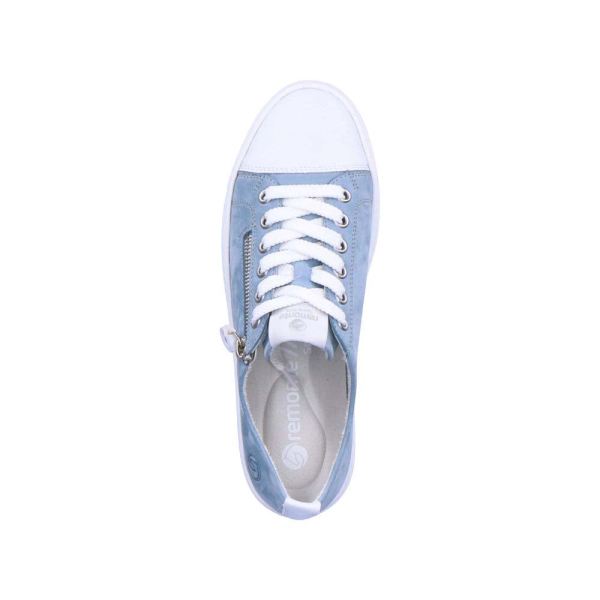 Remonte Women's shoes | Style D0917 Casual Lace-up with zip - Blue Combination | Free Delivery