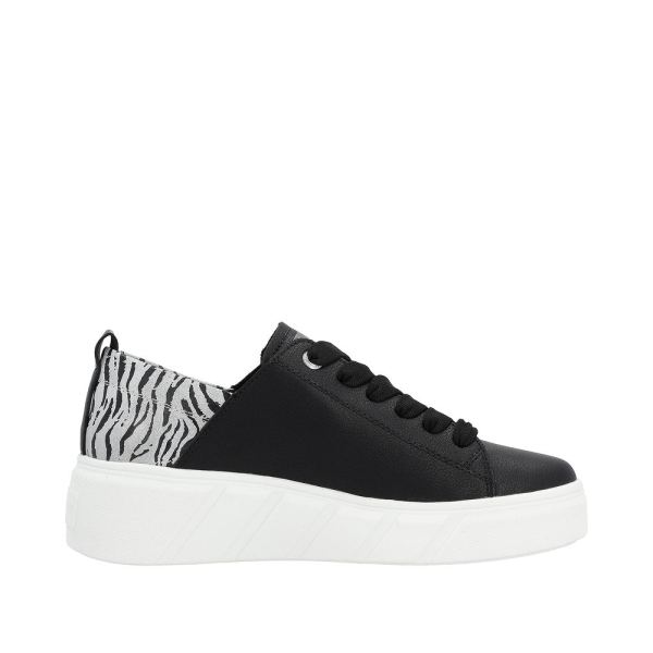 Rieker EVOLUTION Women's shoes | Style W0502 Athletic Lace-up - Black | Free Delivery