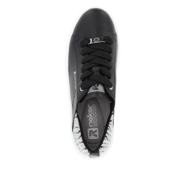 Rieker EVOLUTION Women's shoes | Style W0502 Athletic Lace-up - Black | Free Delivery