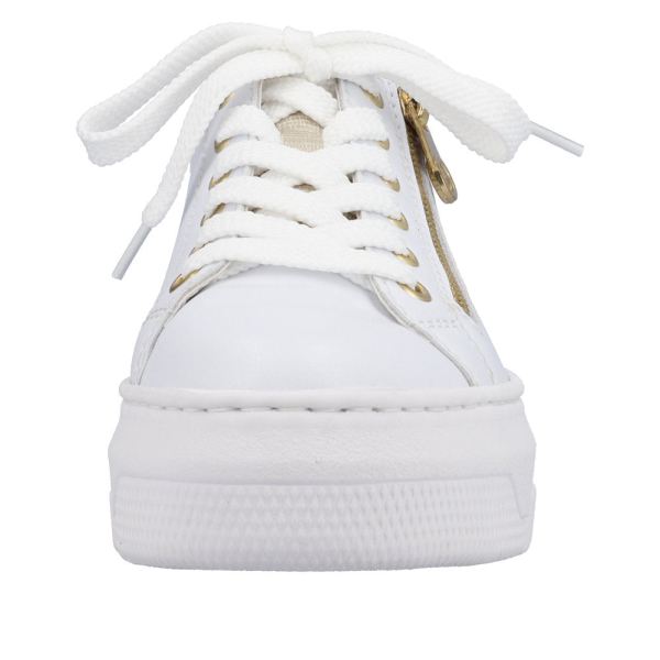 Rieker Women's shoes | Style M1921 Athletic Lace-up with zip - White | Free Delivery