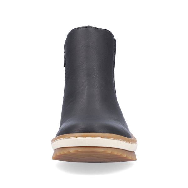 Rieker Synthetic leather Women's Short Boots| Z8689 Ankle Boots - Black Combination | Free Delivery